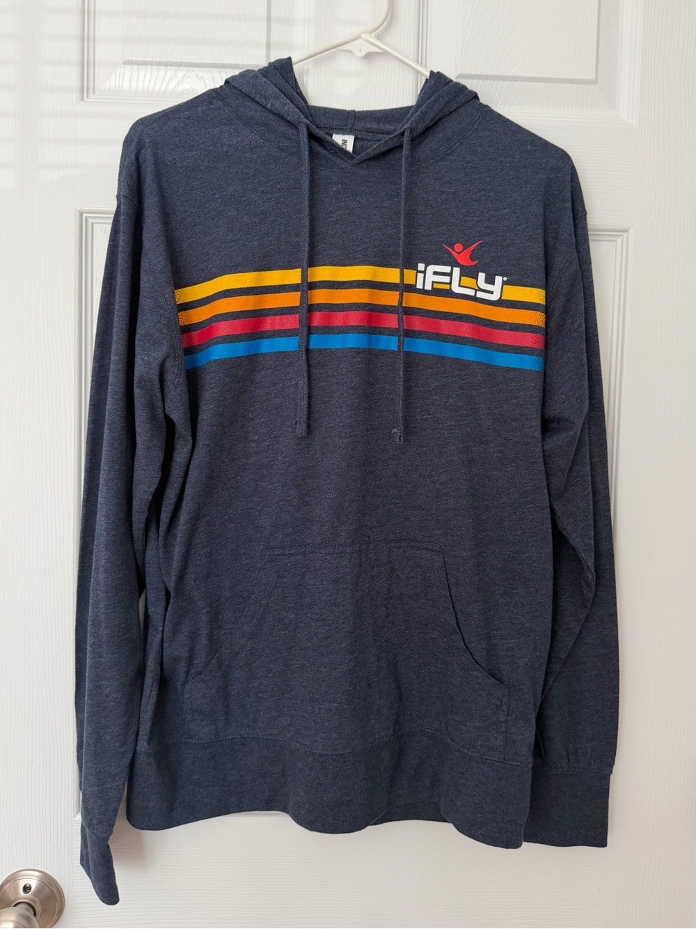 Men’s Hooded Long Sleeve iFLY Graphic Tee - Size M - Like New